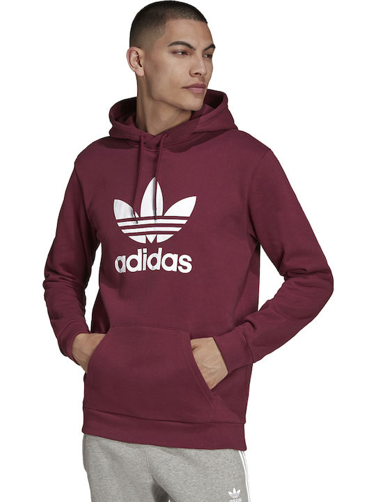 Adicolor Classics Trefoil Sweatshirt with Hood Burgundy