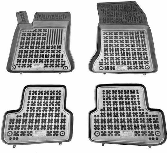Rezaw Plast Set of Front and Rear Mats 4pcs Tray Type for Mercedes-Benz B Class 2011-2018 Black