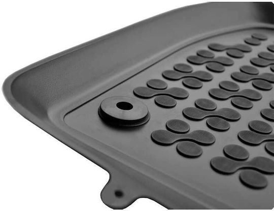 Rezaw Plast Set of Front and Rear Mats 4pcs Tray Type for Alfa Romeo Alfa 156 2000-2006 Black