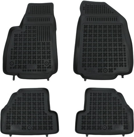 Rezaw Plast Set of Front and Rear Mats 4pcs Tray Type for Opel Mokka 2012+ Black