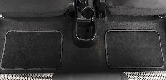 Cartech Set of Front and Rear Mats Universal 4pcs Red