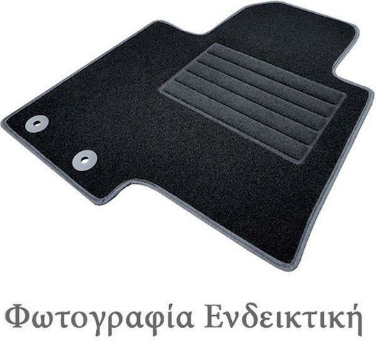 Cik Set of Front and Rear Mats 4pcs for Alfa Romeo Giulietta 2014-2021 Black