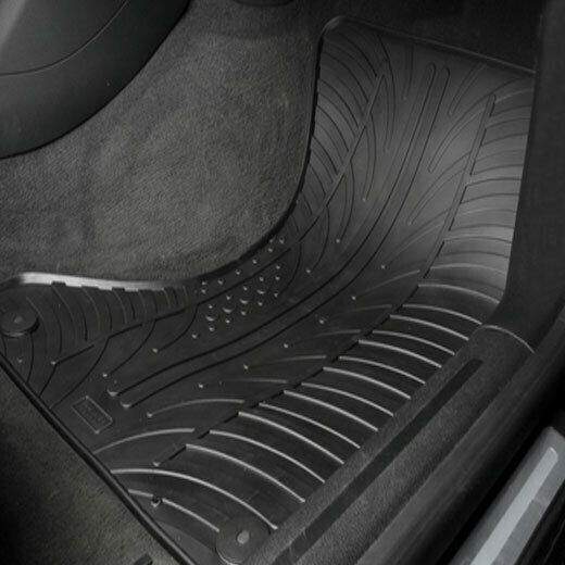Gledring Set of Front and Rear Mats 4pcs for Kia Rio Hyundai Accent 2005 Black