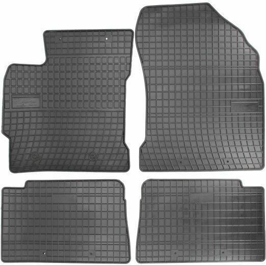 Frogum Satz Vorder- und Hintermatten 4Stück aus Gummi für Toyota Auris 2013 Schwarz