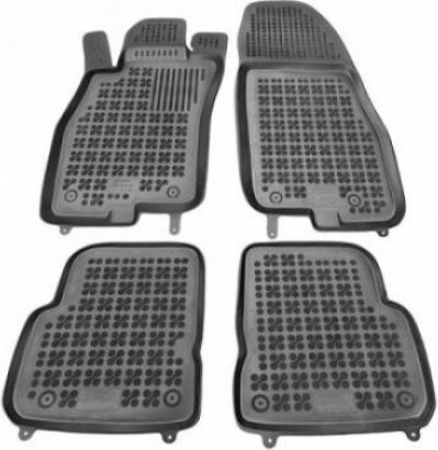 Rezaw Plast Set of Front and Rear Mats 4pcs Tray Type for Alfa Romeo Mito 2008 Black