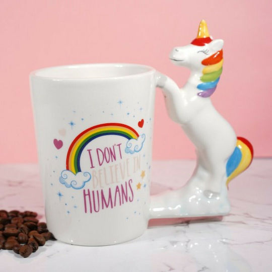 I-Total Unicorn Κούπα Κεραμική Πολύχρωμη 300ml