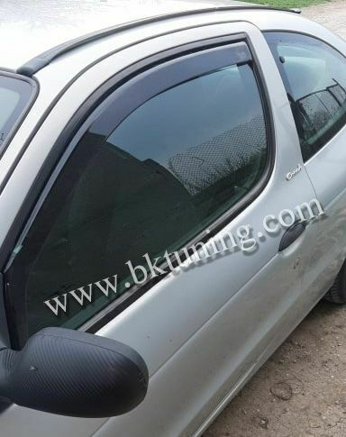 Heko Set deflectoare de vânt Dark Fime pentru Renault Megane 2buc