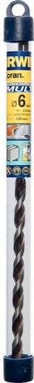 Irwin Cordless Drill Bit x Drill with Cylindrical Shank for Masonry, Metal, Wood, Glass and Tiles 6mm