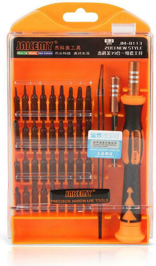 Jakemy Screwdriver with 36 Magnetic Interchangeable Tips