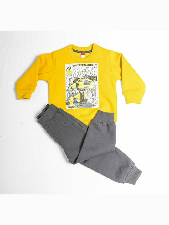 Joyce Kids Sweatpants Set Yellow 2pcs / 2pcs