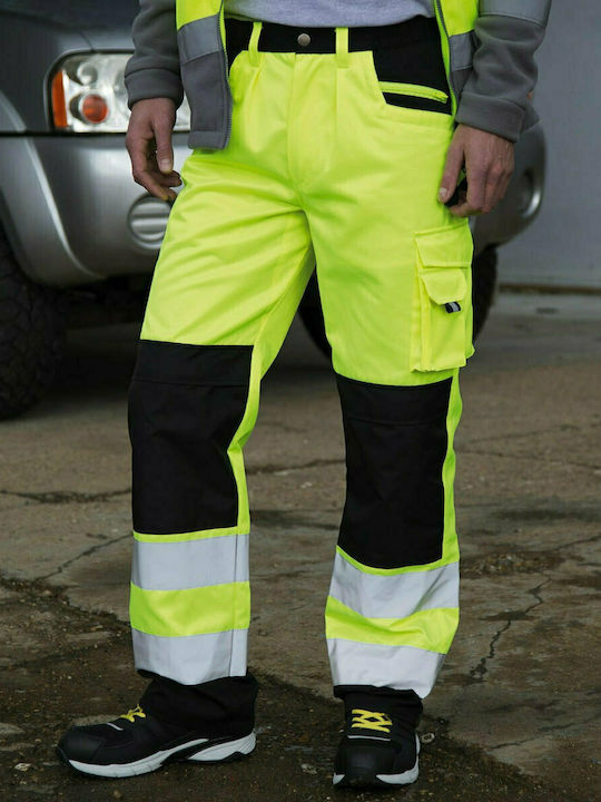 Result Safety Cargo Ανακλαστικό Παντελόνι Εργασίας Κίτρινο