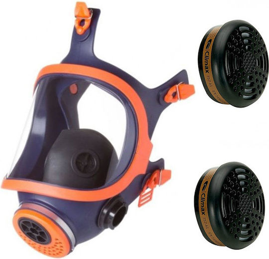 Climax Mask Full Face with A1 filters 732-N Orange