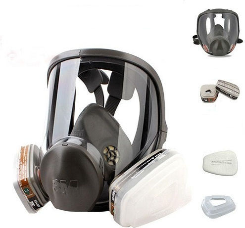 3M Mask Full Face with 6057 ABE1 filters 6800 Gray