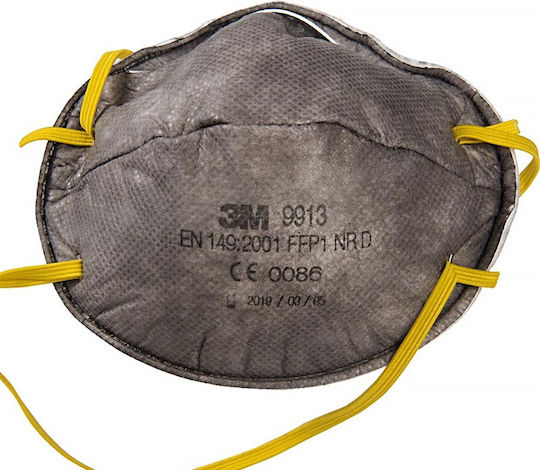 3M Maske Halbes Gesicht Aktivkohle mit FFP1-Schutzfilter 9913