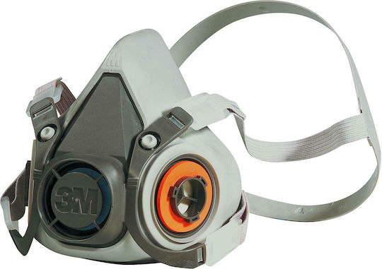 3M Mask Half Face without Filters 6300 Gray