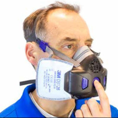 3M Mask Half Face with Replaceable Filters HF-800SD