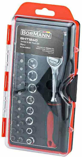 Bormann BHT1240 Καστάνια με Καρυδάκια 1\4" 38τμχ