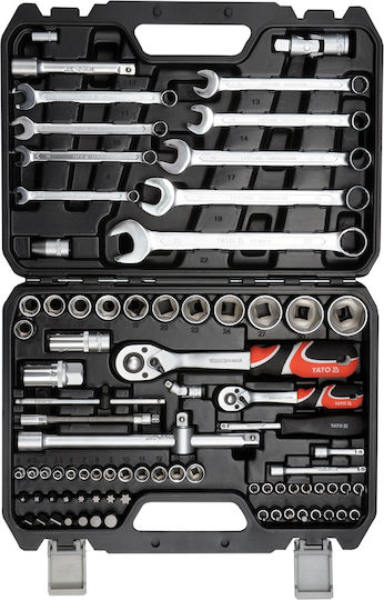 Yato Set Ratchet 1\2" & 1\4" 82pcs