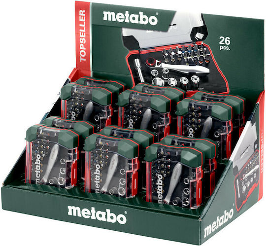 Metabo Καστάνια με Καρυδάκια 1\4" 26τμχ