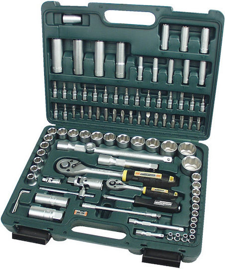 Mannesmann Set Cheie Tubulară Cu Chei Cu Clichet 1\2" & 1\4" 94 Bucăți