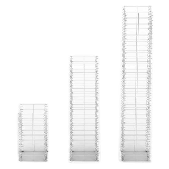 vidaXL Garden Fencing Material 3pcs Silver