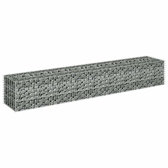 vidaXL Raised Planter Garden Fencing Material 1pcs Silver