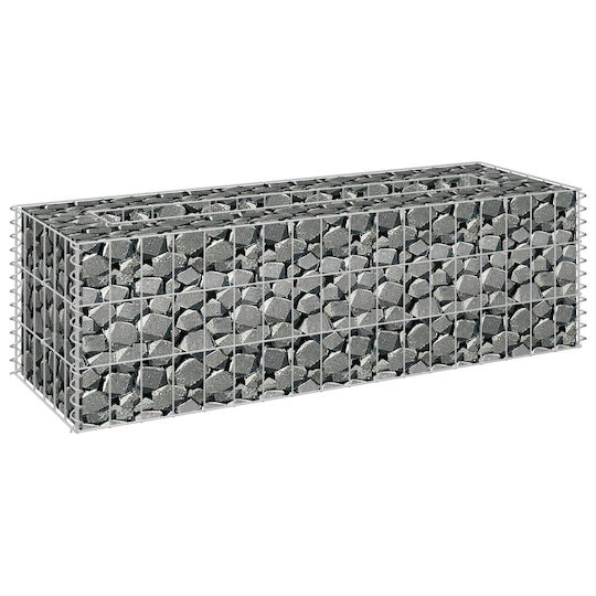 vidaXL Raised Planter Garden Fencing Material 1pcs Silver