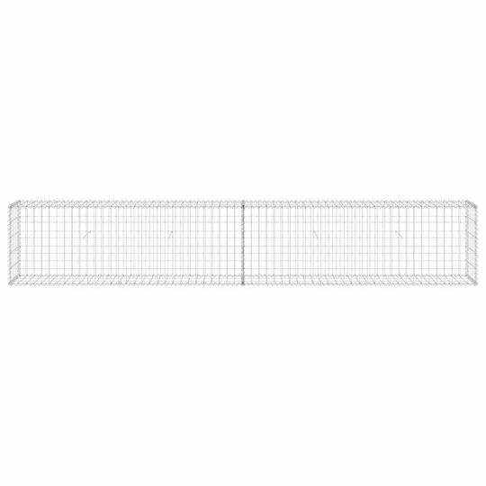 vidaXL Garden Fencing Material Wall with Covers 300x30x50 cm. 1pcs Silver