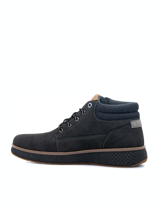 Leder Schwarz Herrenstiefel