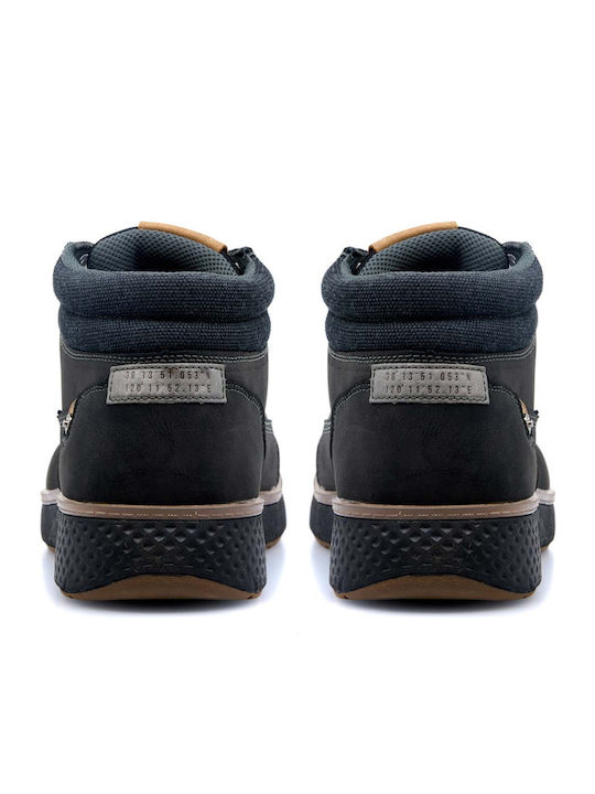 Leder Schwarz Herrenstiefel