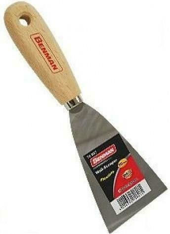 Benman Joint Knife Metallicός 50mm with Wooden Handle 70805