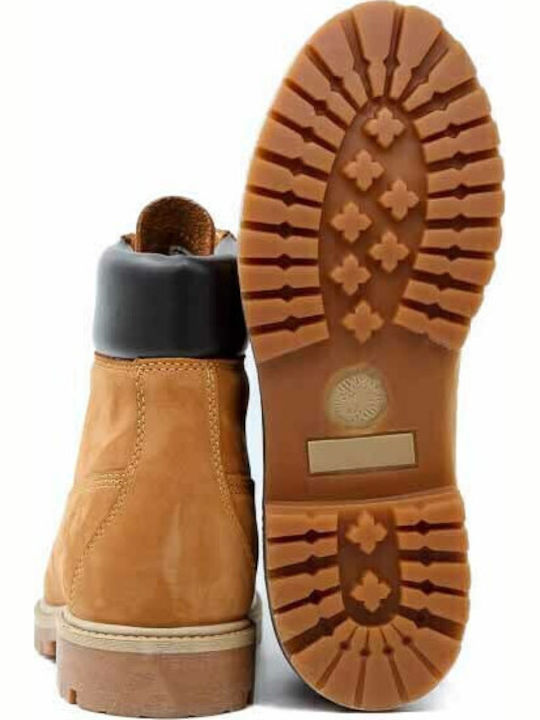 565 Leder Stiefel Cinnamon Brown