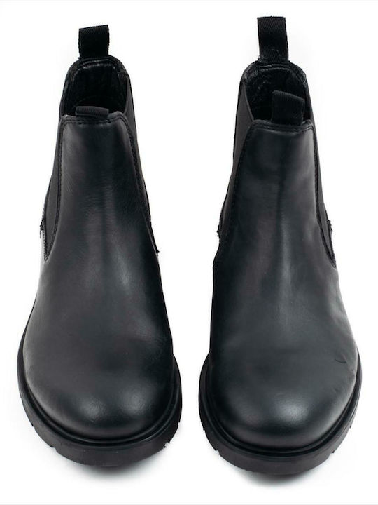 Ghete Chelsea Leather Black Chelsea Boots