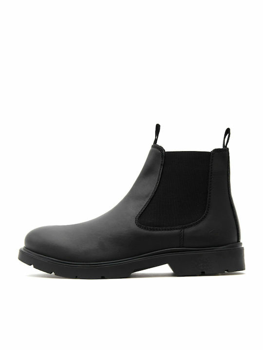 Ghete Chelsea Leather Black Chelsea Boots