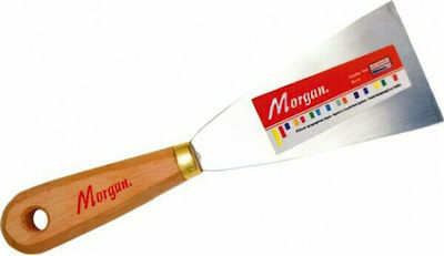 Morgan Spatel Metallisch 50mm mit Holzgriff 28068