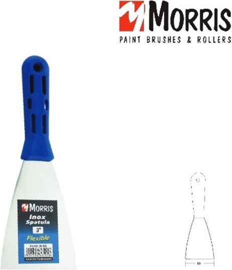 Morris Στοκαδόρος Inox 100mm με Πλαστική Λαβή 36502