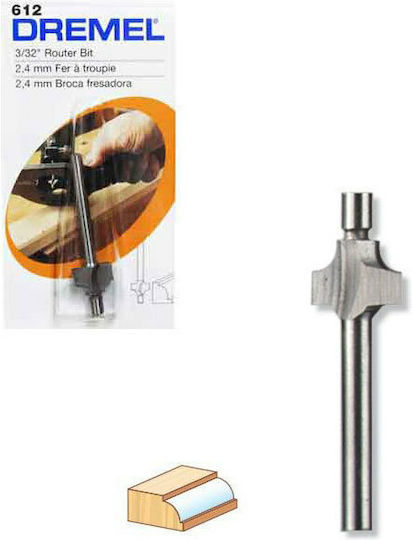 Dremel Φρέζα HSS για Διαμόρφωση Ακμών σε Ξύλο 9.5mm με Οδηγό