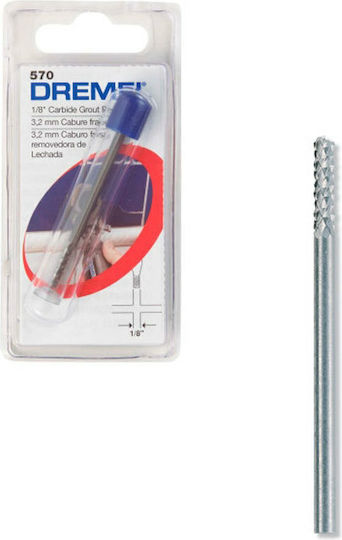 Dremel Φρέζα Καρβιδίου για Μέταλλο \ Δομικά Υλικά 3.2mm x 3.2mm