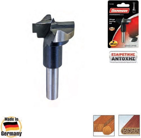 Benman Automatic Hinge Drill with Guide Cutter Bit for Wood \ Plastic 30mm with Guide
