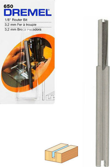 Dremel Cutter Bit HSS for Straight Cutting in Wood 3.2mm x 36mm x 3.2mm