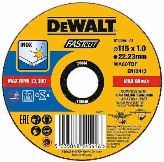 Dewalt Диск за шлифоване Метал 230мм Комплект 1бр