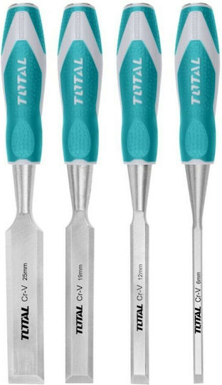 Total Skewed Chisel with Plastic Handle 4pcs