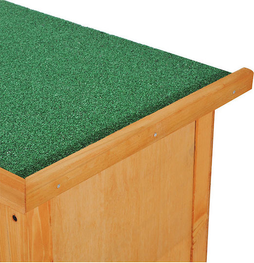 Pawhut Cușcă pentru Rozătoare Din Lemn Cușcă pentru Exterior pentru Animale de Companie 90x45x90cm