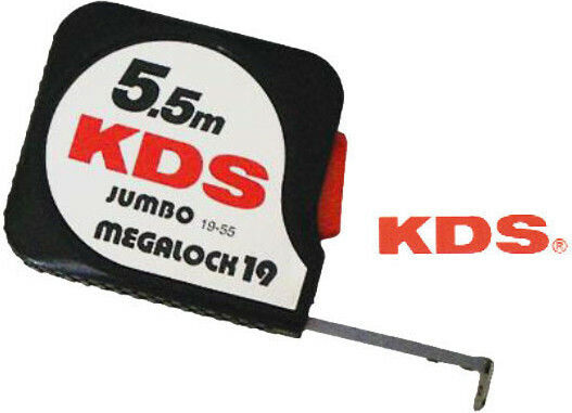 KDS Jumbo Megalock X Μετροταινία με Αυτόματη Επαναφορά 19mm x 5.5m