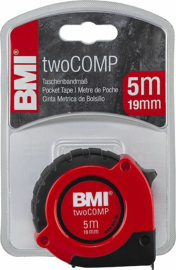 BMI Tools Метрическа лента с автоматично връщане 5м