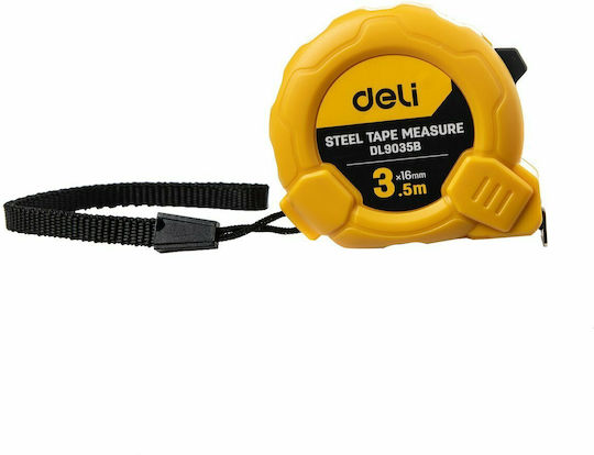 Deli Μετροταινία με Αυτόματη Επαναφορά 16mm x 3.5m