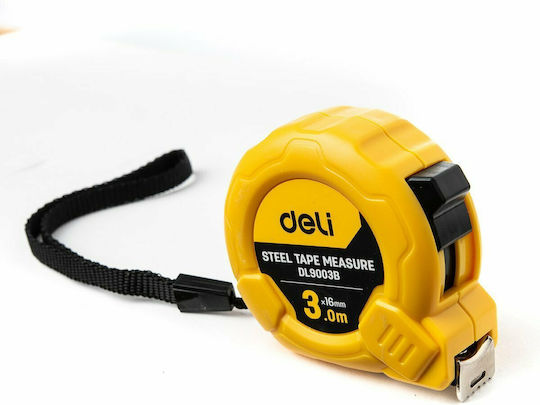 Deli Μετροταινία με Αυτόματη Επαναφορά 16mm x 3m