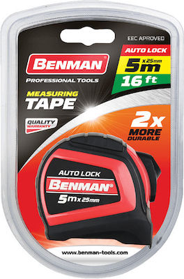 Benman Tape Measure with Auto-Rewind 7.5m