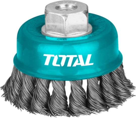 Total TAC32031 Wire Brush Bell with Bristles 75mm Set of 10pcs