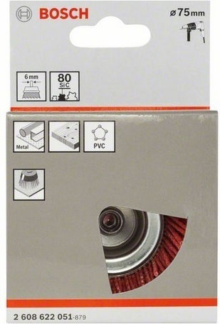 Bosch 2608622051 Βούρτσα Νάιλον Καμπάνα για Δράπανο 75mm
